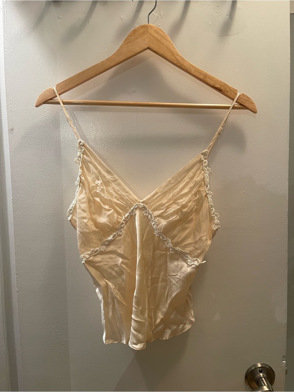 Victoria's Secret Cream Silk Slip Top